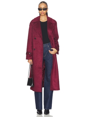 4th & Reckless WALLACE 大衣  老钱风REVOLVE小众新款