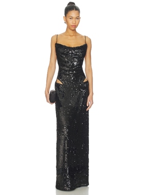 LPA AVA 裙子 黑色REVOLVE小众新款