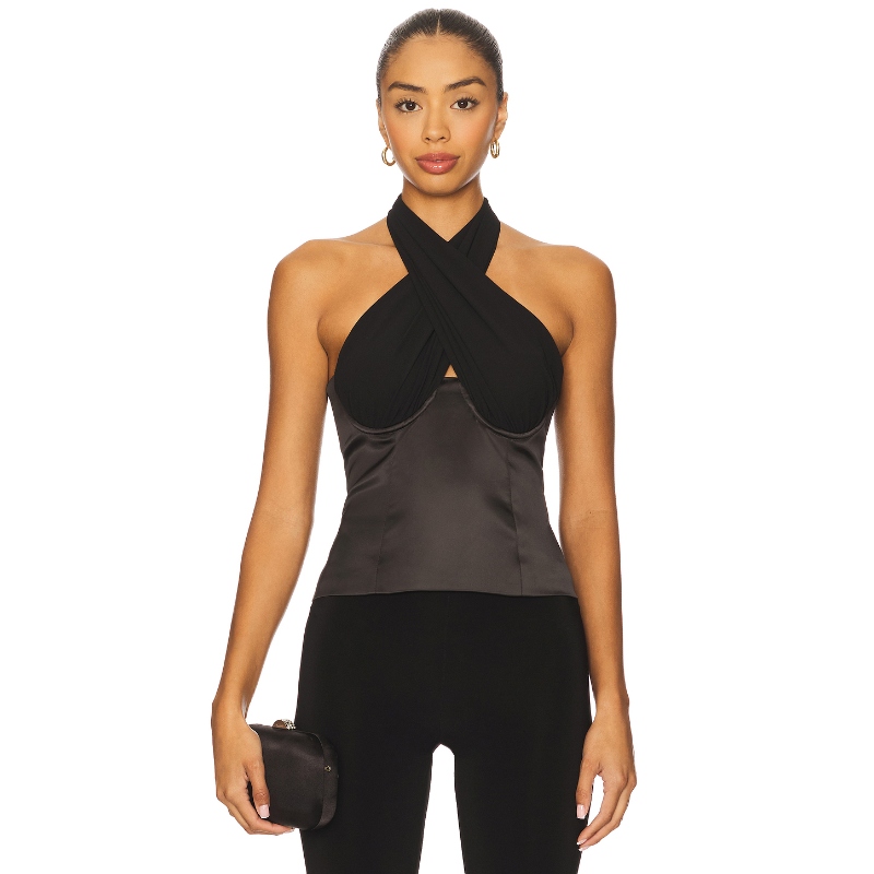 [冬季内搭]MAJORELLE TIA 上装黑色REVOLVE小众