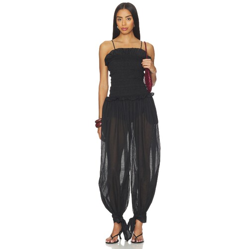 The Andamane Noor Wide Pants Smocked Jumpsuit 26早秋新品 rev