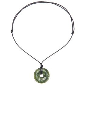 SHASHI JADE 垂褶项链 绿色REVOLVE小众新款