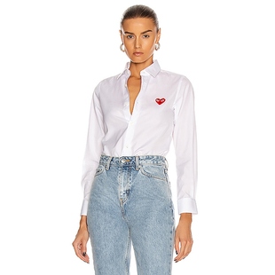 PLAY GARCONS CDG 川久保玲系扣衬衫 小众REVOLVE COMME 时尚 des