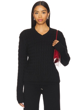 Frankies Bikinis PRINCE CABLE KNIT 毛衣 黑色REVOLVE小众新款