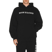 黑色REVOLVE小众新款 Born BXR 连帽衫 Raised