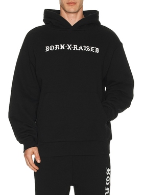 Born x Raised BXR 连帽衫 黑色REVOLVE小众新款