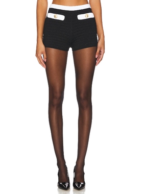 retrofete ASHTON 短裤 黑色 美式休闲风REVOLVE小众新款