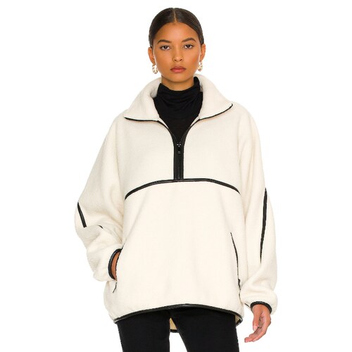 [秋冬新品]LAMARQUE羊羔绒摇粒绒卫衣宽松春上衣REVOLVE秋冬