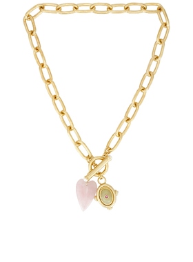 Brinker + Eliza SIENNA 垂褶项链 金属金色REVOLVE小众新款