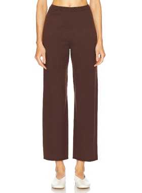 [春季新品]L'Academie MARADONA 长裤棕色美式休闲风REVOLVE