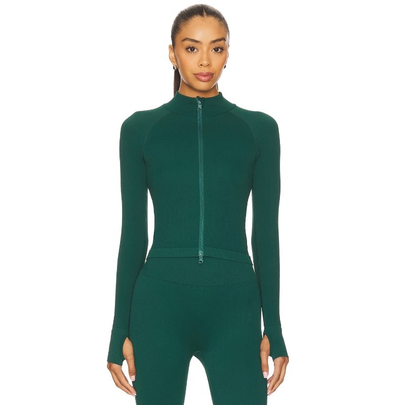 [春季新品]WellBeing + BeingWell绿色修身运动风外套上衣REVOLVE