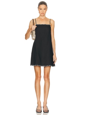 Staud LAURA 裙子 黑色REVOLVE小众新款