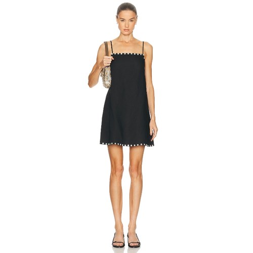 Staud LAURA 裙子 黑色REVOLVE小众新款