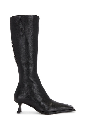 Miista BLANCA TALL 靴子 黑色 女款REVOLVE小众新款