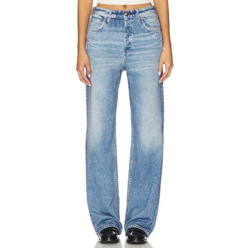 Rag & Bone MIRAMAR TERRY SHEA 直筒 蓝色 美式复古风REVOLVE小