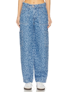 [冬季新品]Damson Madder DREW 直筒 蓝色 美式复古风REVOLVE小众