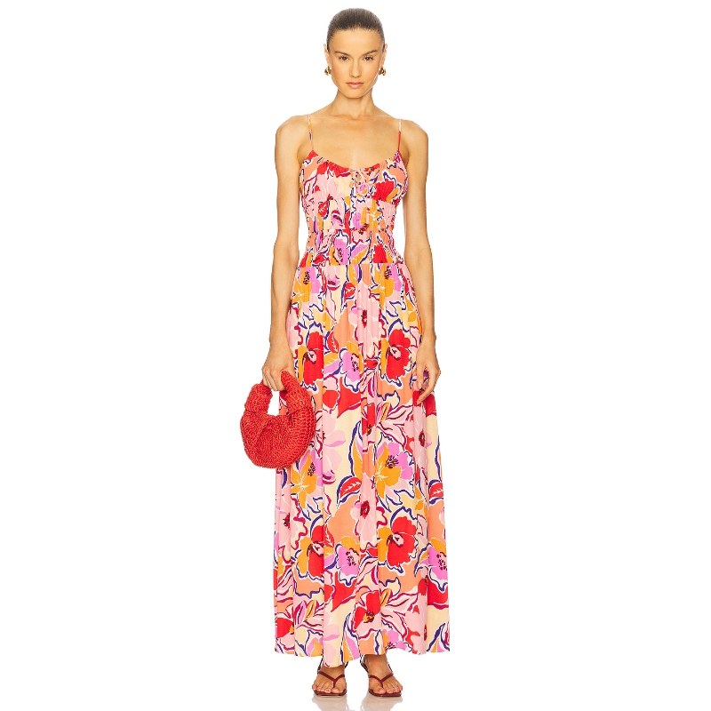 [冬季新品]LSPACE TALA 长裙 珊瑚色REVOLVE小众,女装/女士精品,连衣裙,淘宝优惠券,粉丝福利购,淘宝优惠卷