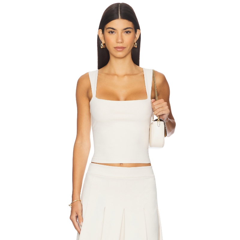 Susana Monaco TOP 无袖上装 中性色调 y2k辣妹风REVOLVE小众新款