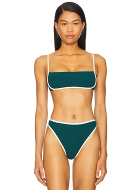 LSPACE HAZEL 比基尼文胸上装 深绿色 y2k辣妹风REVOLVE