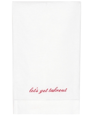 Abbode LET?S GET TAKEOUT TEA TOWEL 来份外卖 厨房毛巾 revolve