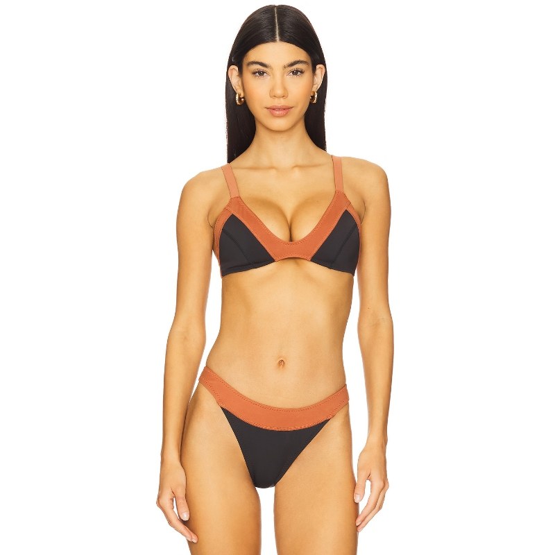 GIGI C BRETT 比基尼文胸上装 黑色 y2k辣妹风REVOLVE新款