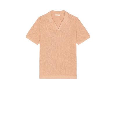 [冬季新品]Marine Layer Conrad Sweater Polo 珊瑚色REVOLVE小众