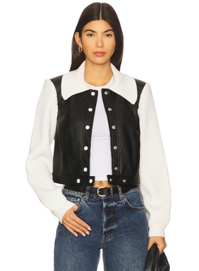 [冬季新品]Cinq a Sept CIARA 夹克 黑色、白色老钱风REVOLVE