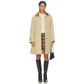 the Label 大衣米色巴恩风中长款 ASTR 外套风衣REVOLVE小众新款