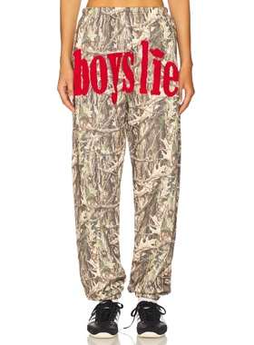 [冬季新品]Boys Lie 运动裤 绿色 美式休闲风 REVOLVE小众