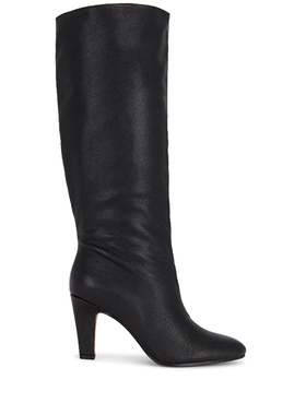 [春季新品]Steve Madden RIZK长靴子黑色高跟及膝靴女款REVOLVE