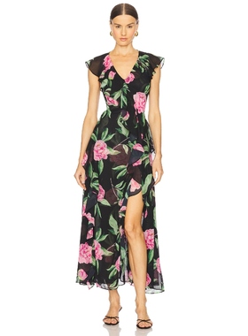 MISA Los Angeles LILITH 长裙 黑色REVOLVE小众新款