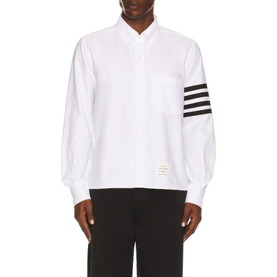 Thom Browne 汤姆布朗 4 BAR 牛津衬衫 白色REVOLVE小众新款
