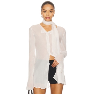 象牙白REVOLVE小众新款 上装 VIA EAVES