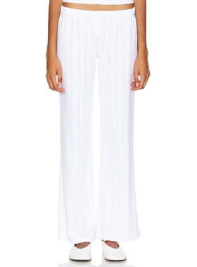 Cou Cou Intimates THE PANT 直筒裤 白色 美式休闲风REVOLVE小众