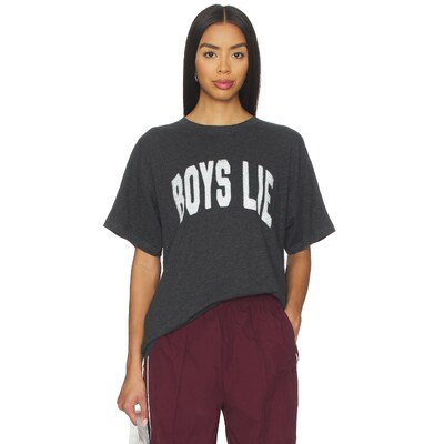 Boys Lie图案T恤y2k辣妹风REVOLVE小众新款