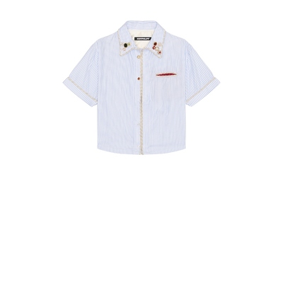 Kody Phillips EMBELLISHED S/S LASSO SHIRT 衬衫 Baby BlueREVO