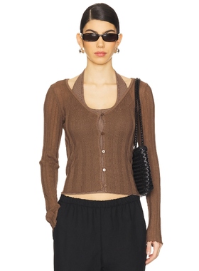 [冬季新品]SOVERE Duality Knit Cardi Set 棕色REVOLVE小众