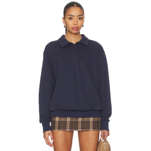 THE 卫衣REVOLVE小众新款 WAYS 上衣藏青色休闲套头衫 POLO衫 ALL