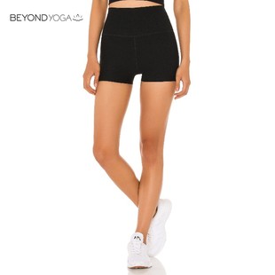 骑行跑步裤 Beyond 运动超短裤 弹力紧身健身裤 Yoga机车短裤