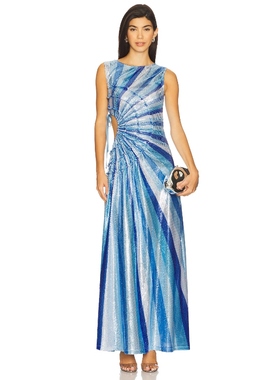 [冬季新品]Georgia Hardinge SPECTRUM 裙子 蓝色REVOLVE小众