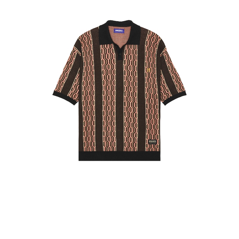 Deva States HEXAGONS POLO 衫 黑色REVOLVE小众新款