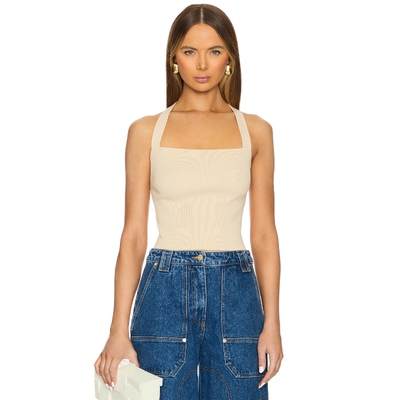 Cult Gaia CRAWFORD 上装 米色 性感REVOLVE小众新款