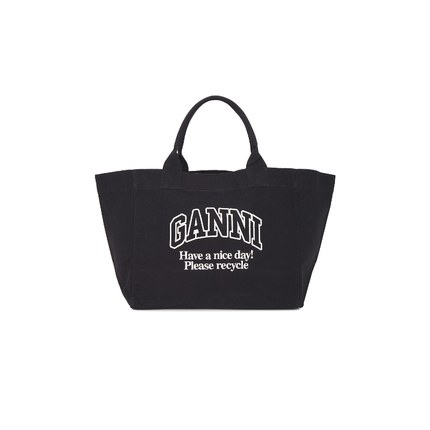 Ganni SHOPPER 包袋 黑色 小众设计师品牌REVOLVE小众新款