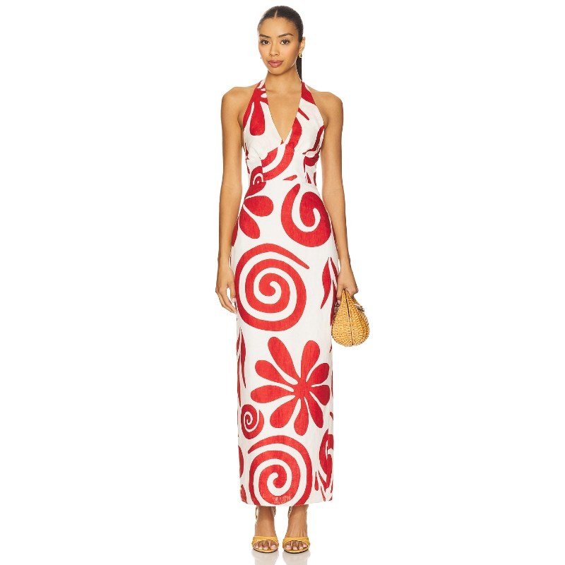 Cala de la Cruz DASHA 长裙 白色REVOLVE小众新款