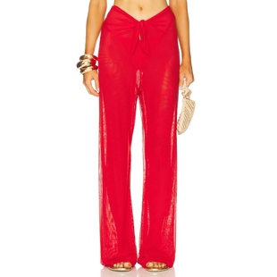 [春节穿搭]Vix Swimwear PAREO 长裤 红色 y2k辣妹风REVOLVE小众