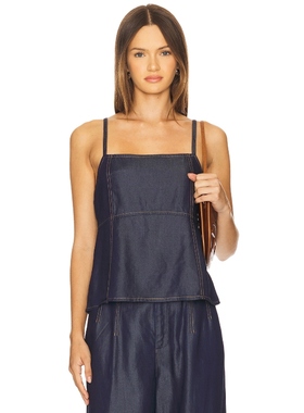 Gestuz Nia Singlet Top 蓝色 y2k辣妹风 REVOLVE小众新款