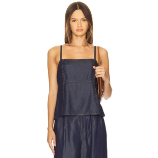 Gestuz Nia Singlet Top 蓝色 y2k辣妹风 REVOLVE小众新款