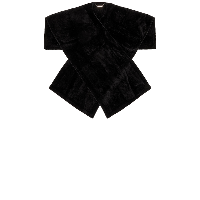 NOUR HAMMOUR EDRA 围巾 黑色REVOLVE小众新款