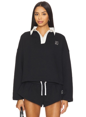 [冬季新品]Port de Bras 毛衣黑色运动复古风REVOLVE小众