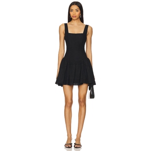 [春季新品]WeWoreWhat DRESS 连衣裙 黑色REVOLVE小众
