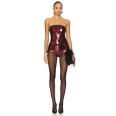 ESTELLA 连衫 裤 retrofete 酒红色REVOLVE小众新款